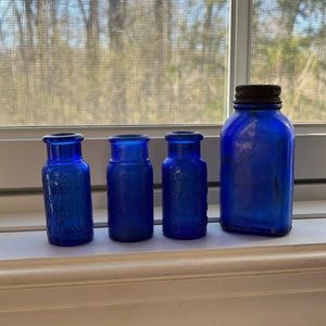 Vintage glass bottles